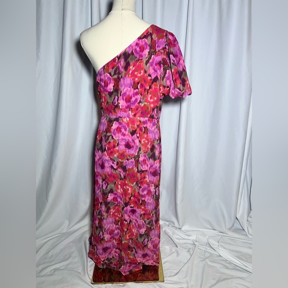 Showpo CLABELLE MIDI DRESS ONE SHOULDER RUFFLE TULIP HEM | 10 NWT - Picture 9 of 15
